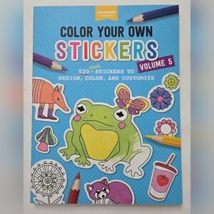 NEW Pipsticks Color Your Own Stickers Vol 5 520+ to Design, Color & Customize